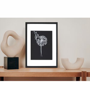Alternative view of African woman monoprint met passepartout A4