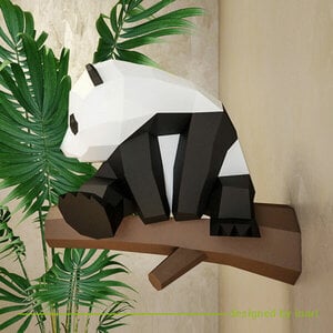 DIY pakket Panda – compleet knutselpakket met snijmat, liniaal, vouwbeen, mesje