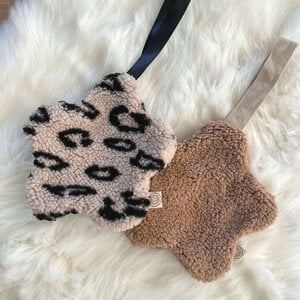 Speendoekje bloem - taupe