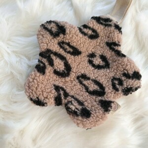 Speendoekje bloem - leopard bruin