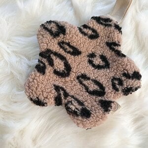 Speendoekje bloem - leopard bruin
