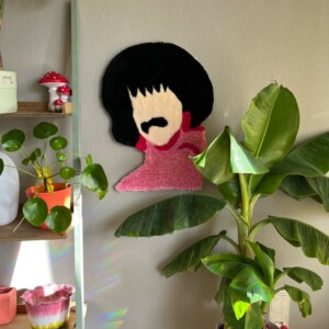 Freddie Mercury handgemaakt wandtapijt/ handgetufte Queen wanddecoratie