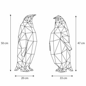 Alternative view of DIY pakket Pinguin Koppel – compleet knutselpakket met snijmat, liniaal, vouwbeen, mesje
