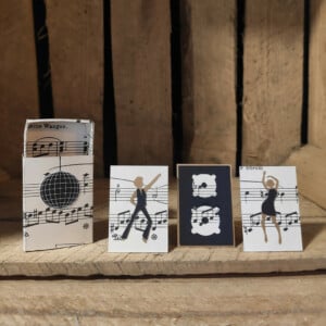 Mini Art – Tot de zon opkomt – Handgemaakt van hergebruikte materialen
