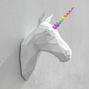 DIY pakket Unicorn – compleet knutselpakket met snijmat, liniaal, vouwbeen, mesje – Verschillende kleuren
