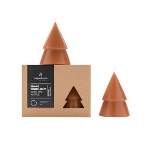 Eco kerstboom kaars m - set van 2