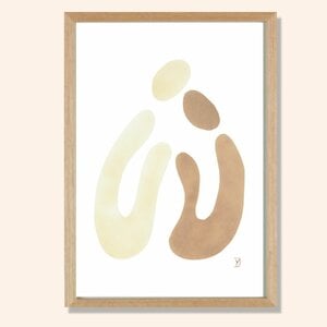 Alternative view of Art print you and me 21 x 30cm