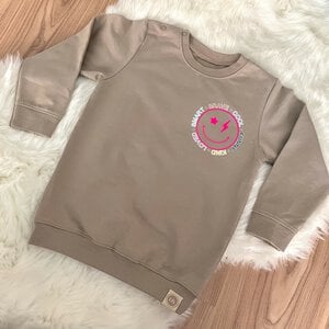 Sweater smiley - neon pink