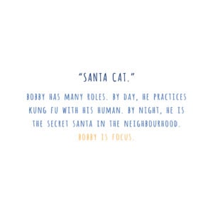 Alternative view of Santa cat - Art Print (A4)