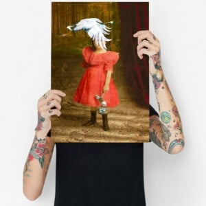 Collage Art Print - Never-never land