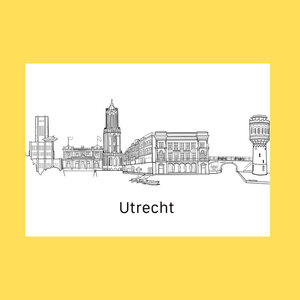 Tekening Skyline Utrecht