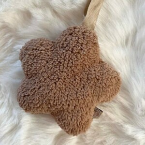Speendoekje bloem deluxe - taupe