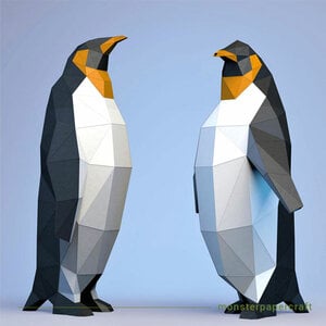 DIY pakket Pinguin Koppel – compleet knutselpakket met snijmat, liniaal, vouwbeen, mesje