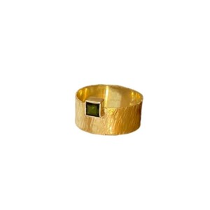 Gouden ring met Toermalijn