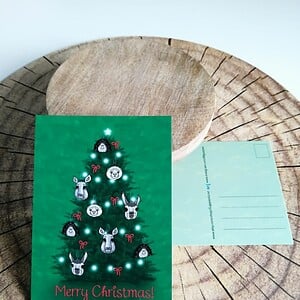 Kerstkaart boom