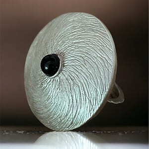 Zilveren ring met Onyx