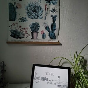 Tekening skyline Texel