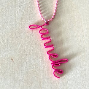 Gepersonaliseerde 3Dprinted hanger voor ketting (ook als pin te bestellen)