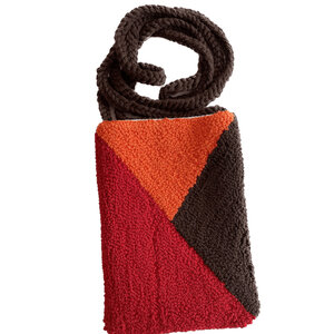Punch telefoon tas in warme kleuren