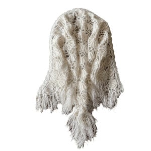 Gehaakte sjaal /omslagdoek met een luxe straling