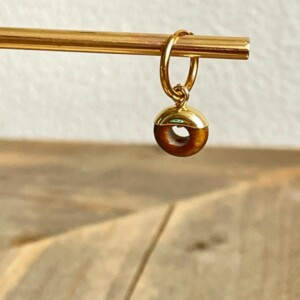 Oorbellen topaz tijgeroog