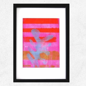Monoprint matisse- streep