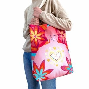 Shopper met Boeddha-print