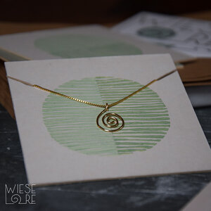 Spiraal ketting goud