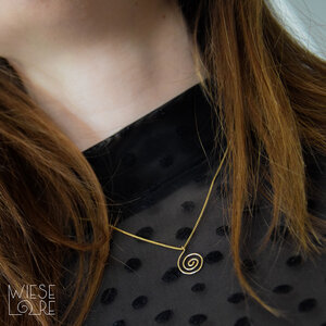 Spiraal ketting goud