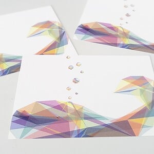 Bubbly whale postkaart