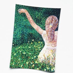 Spring - abstracte kunst postkaart