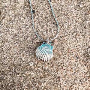 Oceaan ketting schelp zilver