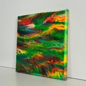 Sunshine Reggae. Schilderij WinWun 2020/16 Acryl on canvas art. 20x20cm/8×8inch