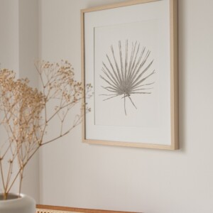 Alternative view of Inkttekening Palmblad Art Print A4