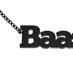 Alternative view of Baas! naamketting (goud)