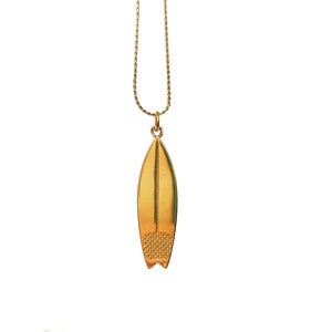Oceaan ketting surfboard goud