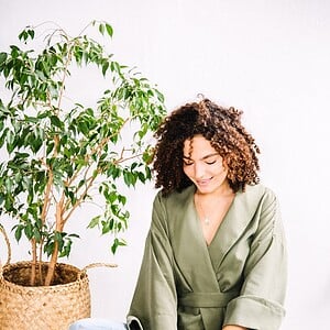 Kimono Patrizia Green Tencel