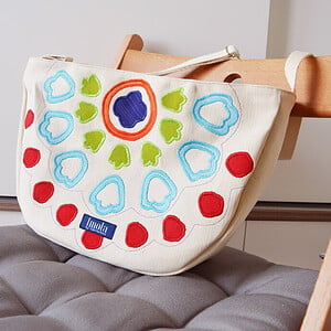 Beige mandala schoudertas