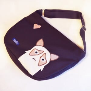 Alternative view of Koerierstas met vos, Grumpy cat, poes of ijsje