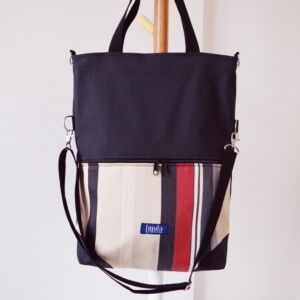 Grote omvouwbare canvas draagtas boodschappentas