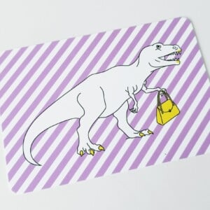 Set van 3 Dinosaurus Postkaarten