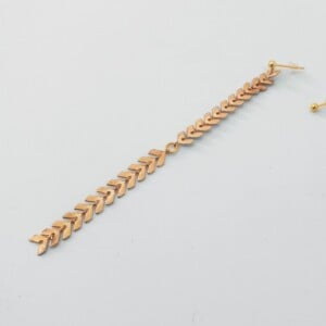 Goudkleurige V's Oorbellen