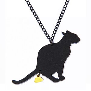 The Golden Turd ketting (kat)