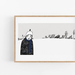 Print - A Snowy Walk