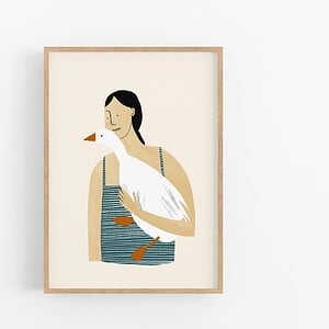 A4 Print - Taking Your Goose Out for a Swim