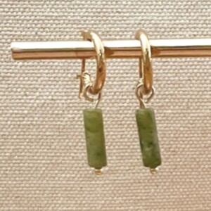 Oorringen tube olive