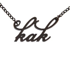 Kak deluxe naamketting (zwart)