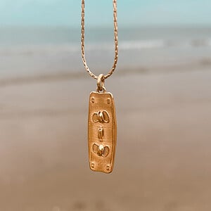 Oceaan Kiteboard Ketting Goud