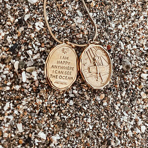 Alternative view of Oceaan Kitegirl Ketting Goud