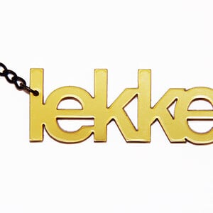 lekker! naamketting zwart